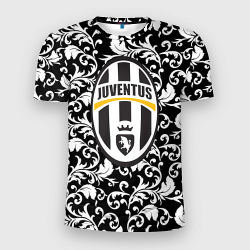 Мужская спорт-футболка FC Juventus: Floral Logo / 3D-принт – фото 1