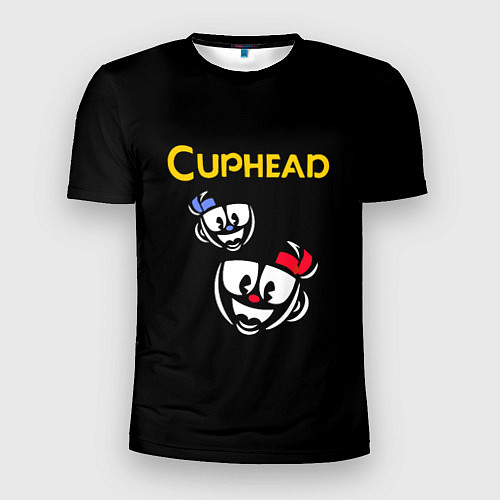 Мужская спорт-футболка Cuphead: Mugman Faces / 3D-принт – фото 1