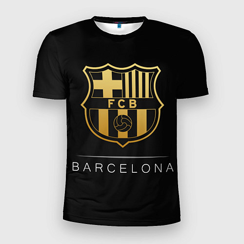 Мужская спорт-футболка Barcelona Gold Edition / 3D-принт – фото 1