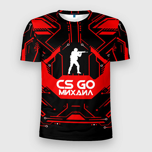 Мужская спорт-футболка CS:GO - Михаил / 3D-принт – фото 1