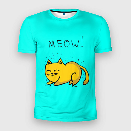 Мужская спорт-футболка Meow-meow / 3D-принт – фото 1