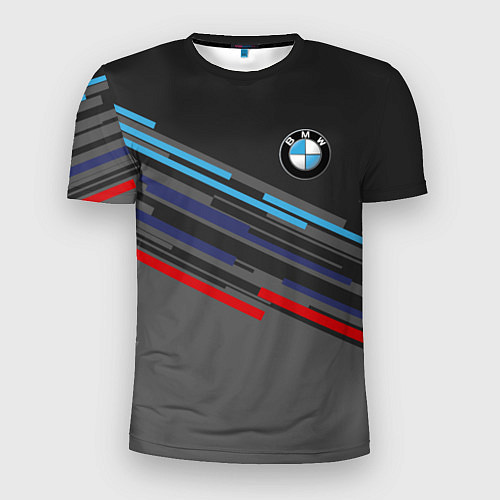 Мужская спорт-футболка BMW BRAND COLOR / 3D-принт – фото 1