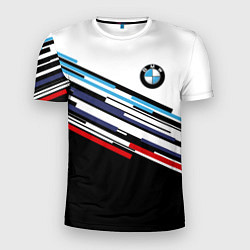 Футболка спортивная мужская BMW BRAND COLOR БМВ, цвет: 3D-принт