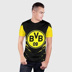 Футболка спортивная мужская Borussia FC: Sport Fashion, цвет: 3D-принт — фото 2