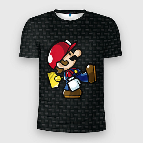 Мужская спорт-футболка Super Mario: Black Brick / 3D-принт – фото 1
