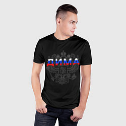 Футболка спортивная мужская Русский Дима, цвет: 3D-принт — фото 2