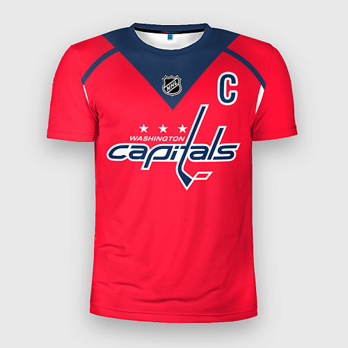 Мужская спорт-футболка Washington Capitals: Ovechkin Red / 3D-принт – фото 1