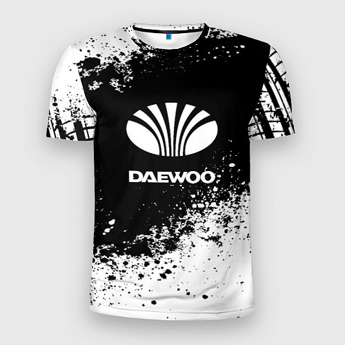 Мужская спорт-футболка Daewoo: Black Spray / 3D-принт – фото 1
