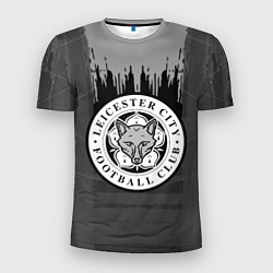 Мужская спорт-футболка FC Leicester: Grey Abstract