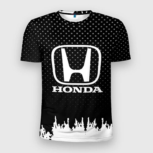 Мужская спорт-футболка Honda: Black Side / 3D-принт – фото 1