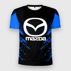 Футболка спортивная мужская Mazda: Blue Anger, цвет: 3D-принт