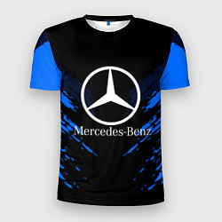 Футболка спортивная мужская Mercedes-Benz: Blue Anger, цвет: 3D-принт