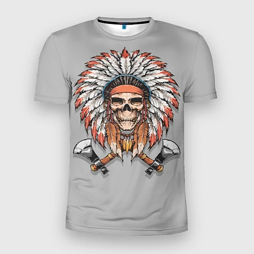 Мужская спорт-футболка Indian Skull / 3D-принт – фото 1