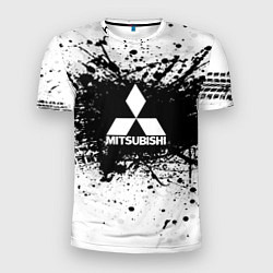 Мужская спорт-футболка Mitsubishi: Black Spray