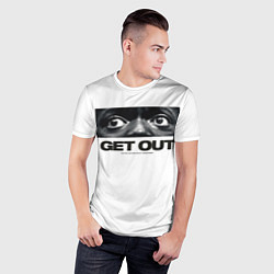Футболка спортивная мужская Get Out, цвет: 3D-принт — фото 2
