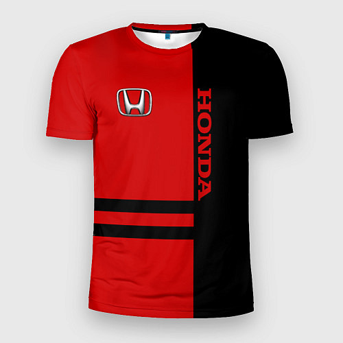 Мужская спорт-футболка Honda: Red Style / 3D-принт – фото 1