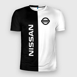 Мужская спорт-футболка Nissan B&W