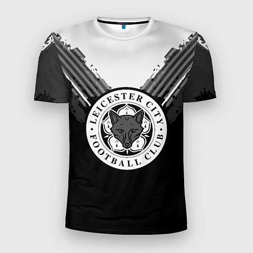 Мужская спорт-футболка FC Leicester City: Black Style / 3D-принт – фото 1