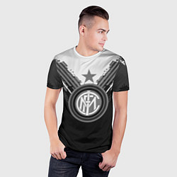 Футболка спортивная мужская FC Inter: Black Style, цвет: 3D-принт — фото 2