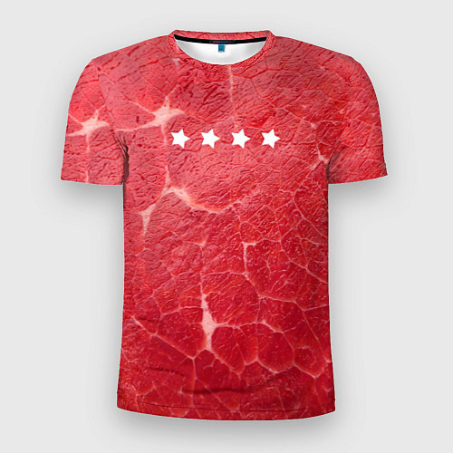 Мужская спорт-футболка Мясо 100% / 3D-принт – фото 1
