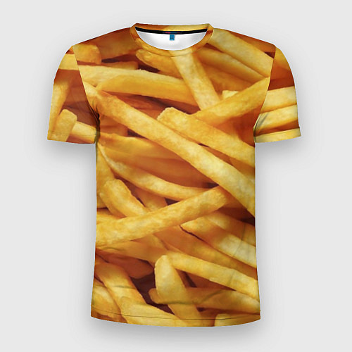 Мужская спорт-футболка Картофель фри / 3D-принт – фото 1