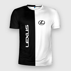 Футболка спортивная мужская Lexus: Black & White, цвет: 3D-принт