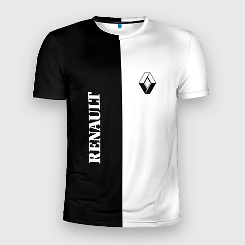 Мужская спорт-футболка Renault: Black & White / 3D-принт – фото 1