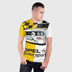 Футболка спортивная мужская Opel Motor Sport: Ascona B, цвет: 3D-принт — фото 2