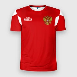 Мужская спорт-футболка Россия: Смолов ЧМ-2018