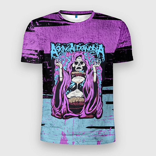 Мужская спорт-футболка Asking Alexandria: Purple Death / 3D-принт – фото 1