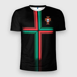 Футболка спортивная мужская Сборная Португалии: Альтернатива ЧМ-2018, цвет: 3D-принт