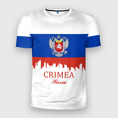 Мужская спорт-футболка Crimea, Russia / 3D-принт – фото 1