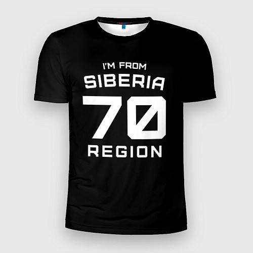 Мужская спорт-футболка Im from Siberia: 70 Region / 3D-принт – фото 1