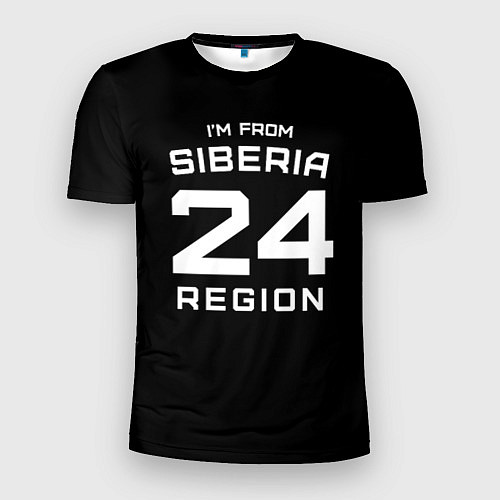 Мужская спорт-футболка Im from Siberia: 24 Region / 3D-принт – фото 1