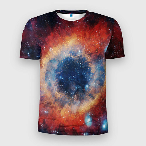 Мужская спорт-футболка Взрыв к космосе / 3D-принт – фото 1
