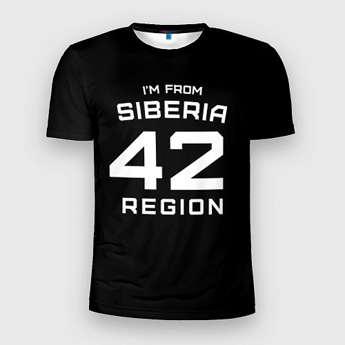 Мужская спорт-футболка Im from Siberia: 42 Region / 3D-принт – фото 1