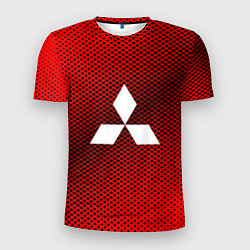 Мужская спорт-футболка Mitsubishi: Red Carbon