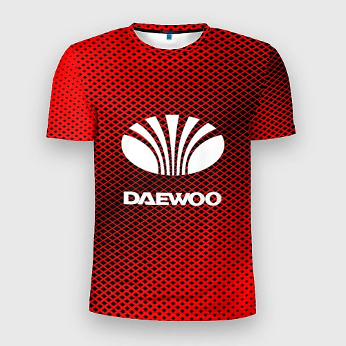 Мужская спорт-футболка Daewoo: Red Carbon / 3D-принт – фото 1