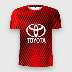 Футболка спортивная мужская Toyota: Red Carbon, цвет: 3D-принт