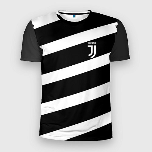 Мужская спорт-футболка Juve: B&W Lines / 3D-принт – фото 1