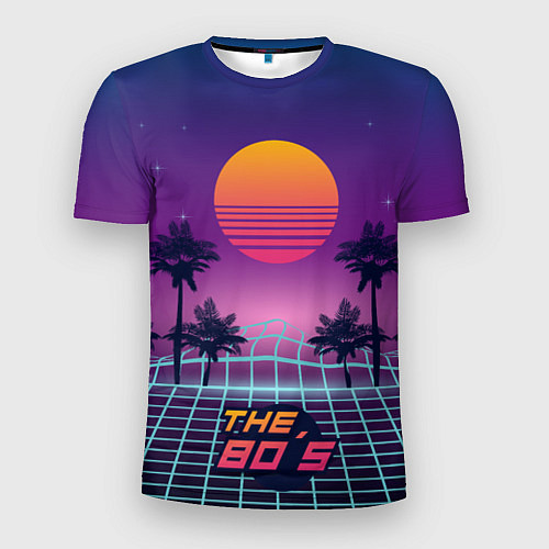 Мужская спорт-футболка The 80s Beach / 3D-принт – фото 1