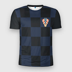 Футболка спортивная мужская Сборная Хорватии: Гостевая ЧМ-2018, цвет: 3D-принт