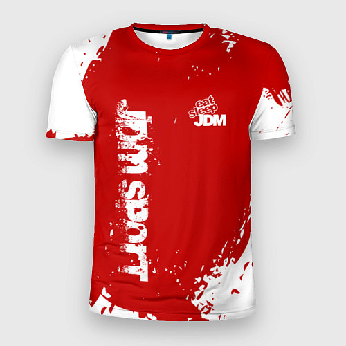 Мужская спорт-футболка Eat Sleep JDM: Red Style / 3D-принт – фото 1