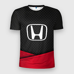 Футболка спортивная мужская Honda: Grey Carbon, цвет: 3D-принт