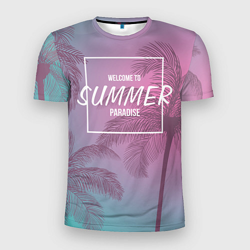 Мужская спорт-футболка Summer Paradise / 3D-принт – фото 1