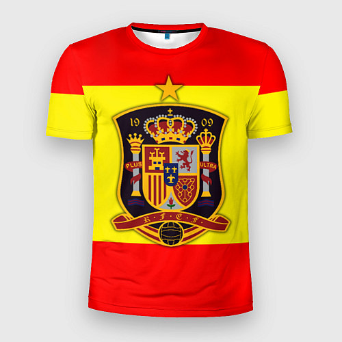 Мужская спорт-футболка Сборная Испании / 3D-принт – фото 1