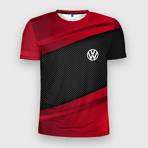 Мужская спорт-футболка Volkswagen: Red Sport / 3D-принт – фото 1