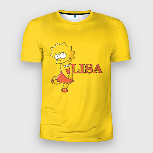 Мужская спорт-футболка Lisa Simpson / 3D-принт – фото 1