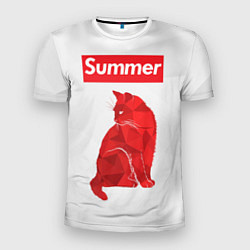 Мужская спорт-футболка Summer Cat