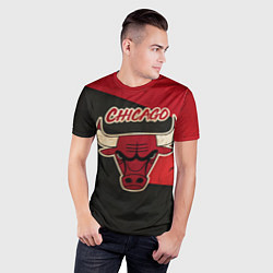 Футболка спортивная мужская Chicago Bulls: Old Style, цвет: 3D-принт — фото 2